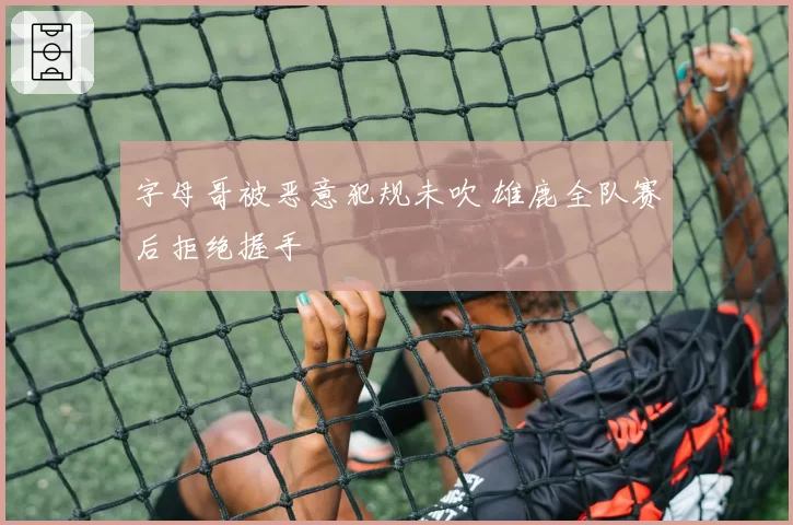 字母哥被恶意犯规未吹 雄鹿全队赛后拒绝握手